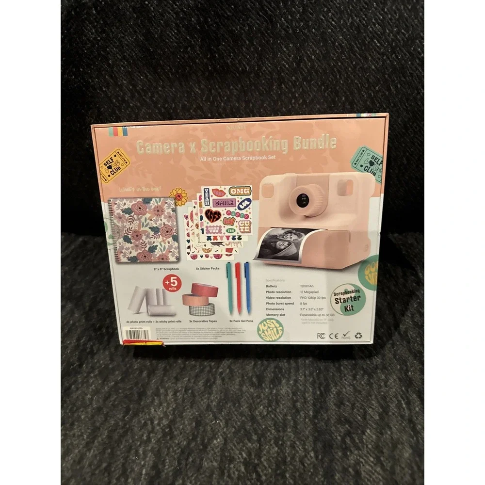 MVMT Camera and Scrapbook Bundle Arts and Craft Memories Idea Fun‎ New
